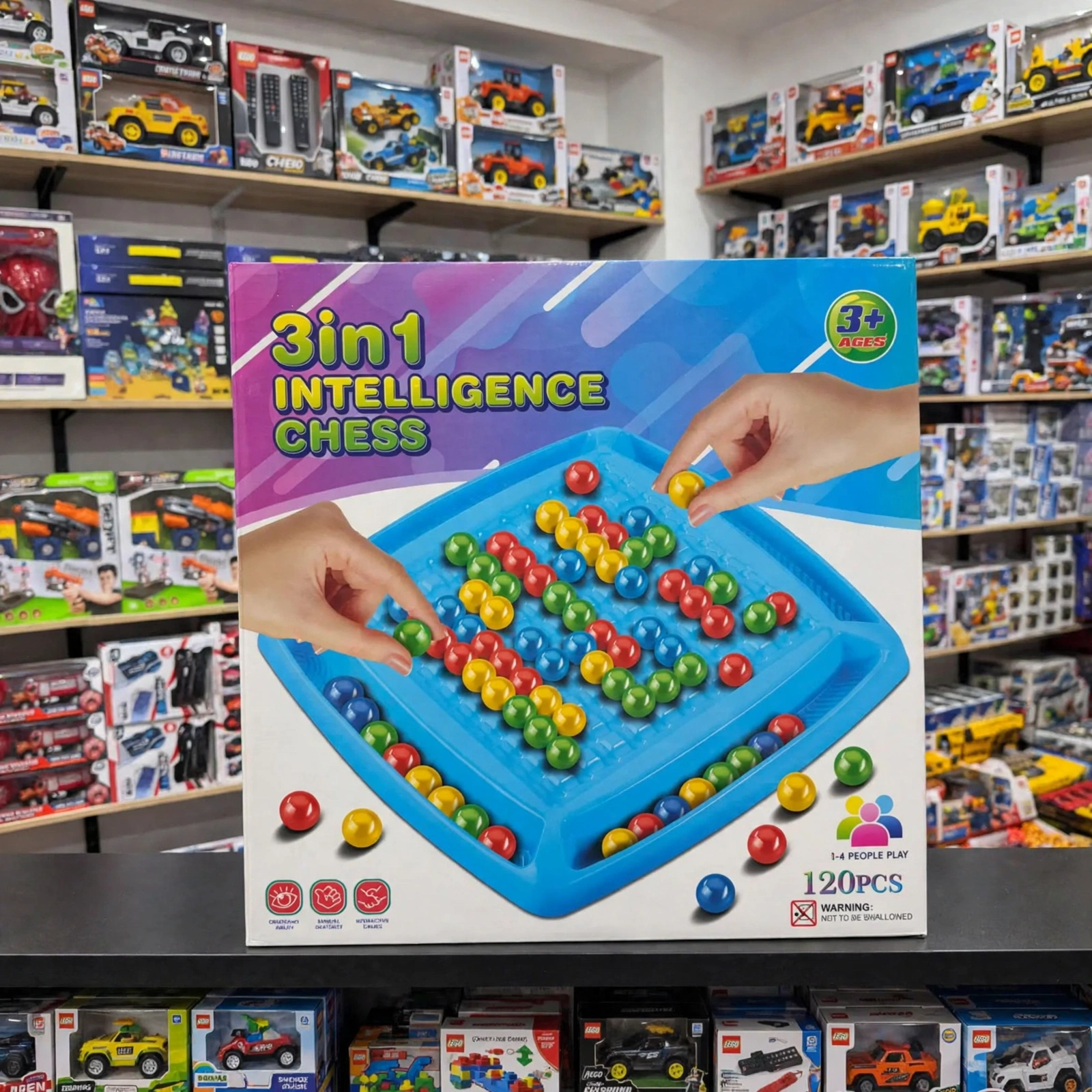 Jeu 3 en 1 d'intelligence, rayon jeux de société chez Ziri Jouets